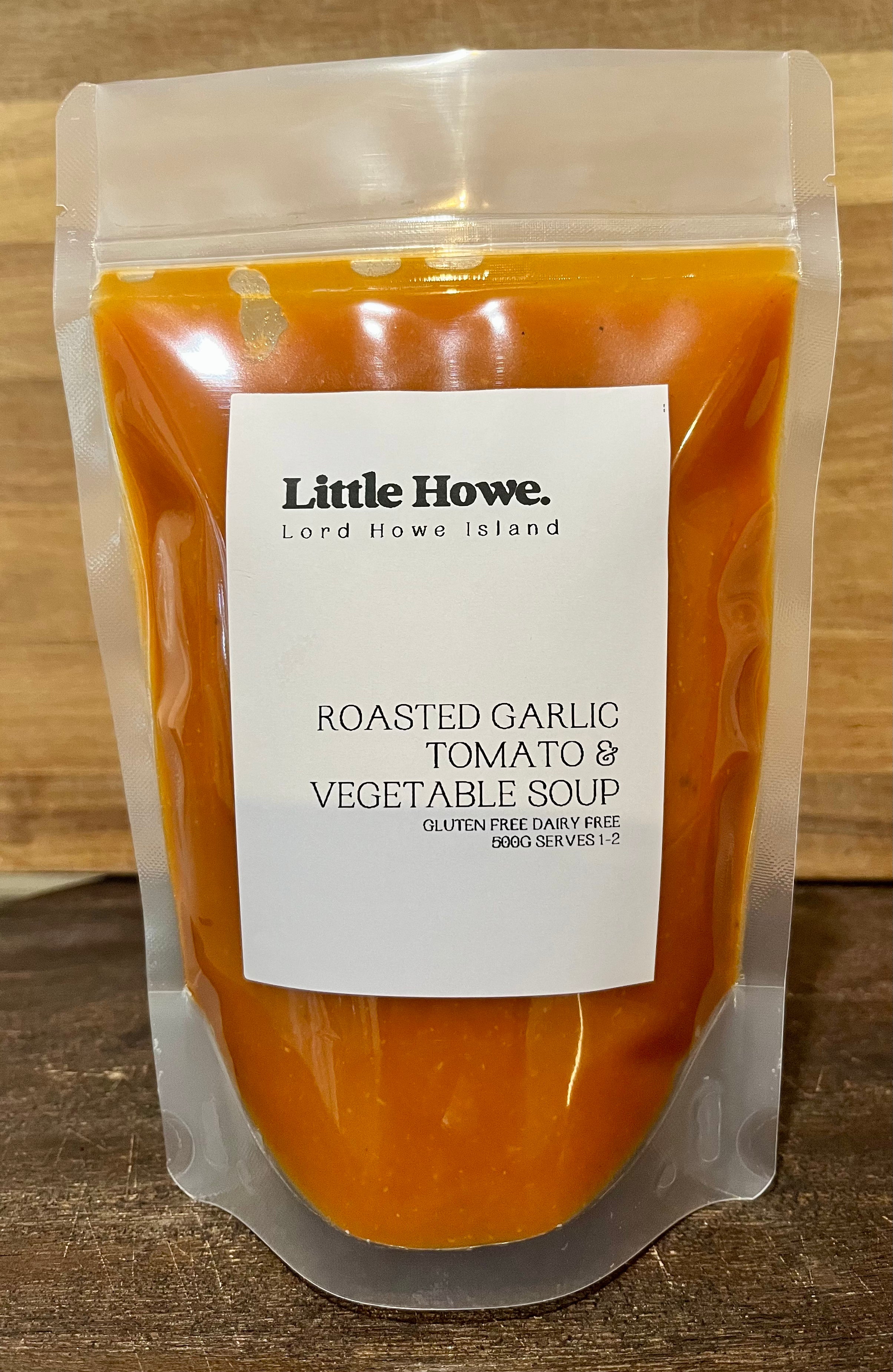 Roasted Garlic, Tomato & Vegetable Soup (frozen) 500g