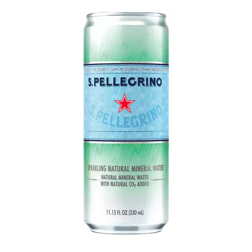 San Pellegrino Sparkling Natural Mineral Water (Can 330ML)